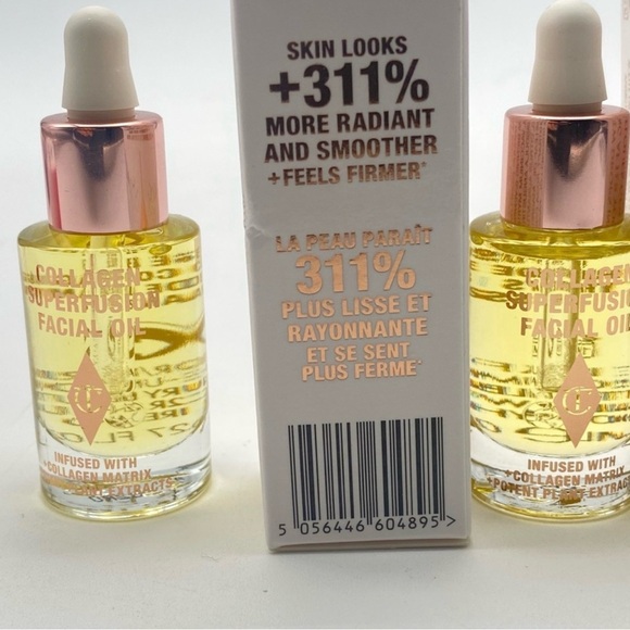 Charlotte Tilbury Facial Oil Duo in Yellow with Rose Gold Caps - Picture 9 of 12